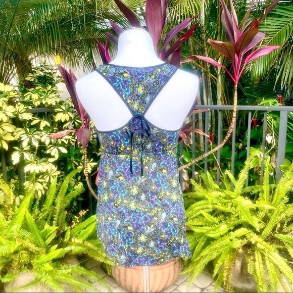 Free People Paisley Tie Racerback Tank - Picture 4 of 8